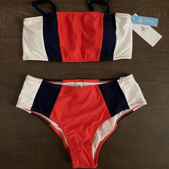 Cupshe Other - Colorblock Bikini Set
